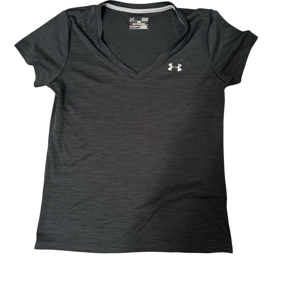 Under Armour Women's Charcoal V-Neck Tee